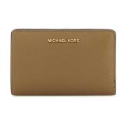 Michael Kors Cappuccino Läder Plånbok Beige, Dam