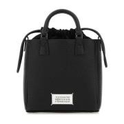 Maison Margiela Klassisk Svart Läderhandväska Black, Dam