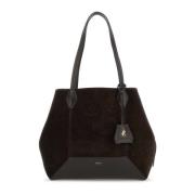 Jimmy Choo Brun mocka Diamond Shoppingväska Brown, Dam