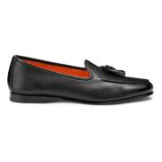 Santoni Herr tassel loafer Black, Herr