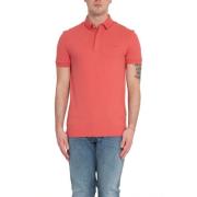 Lacoste Tonal Logo Polo Shirt i Paris Pink, Herr