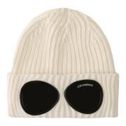 C.p. Company Ull Goggle Beanie White, Herr