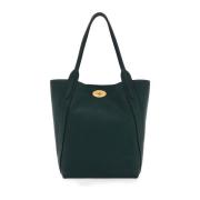 Mulberry Bayswater Hammared Läder Tote Väska Green, Dam