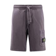 Stone Island Bomull Bermuda Shorts med Dragsko Gray, Herr