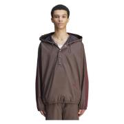 Adidas Nylon Hooded Anorak i Nbrown Brown, Herr