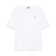 Diesel Vita Crew Neck T-shirts och Polos White, Herr