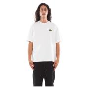 Lacoste Lös Croc Tee i 001 White, Herr