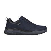 Skechers Vattentät lädersneaker Blue, Herr