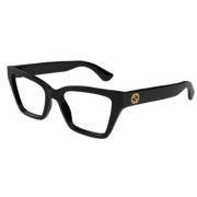 Gucci Stiliga Svarta Solglasögon Black, Unisex