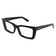 Saint Laurent Elegant Läder Axelväska Black, Unisex