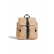 Alviero Martini 1a Classe Elegant Läder och Bomull Tote Väska Beige, D...