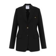 Moschino Blazer med fickor Black, Dam