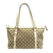 Gucci Vintage Pre-owned Canvas gucci-vskor Beige, Dam