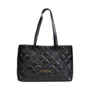 Love Moschino Modern Polyuretan Handväska Damkollektion Black, Dam