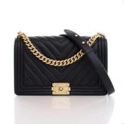 Chanel Vintage Pre-owned Laeder chanel-vskor Black, Dam