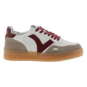 Victoria Seúl Effekt Skinn & Mocka Sneakers Red, Dam