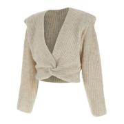 IRO Twisted Alpaca Wool Pullover Beige, Dam