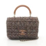 Chanel Vintage Pre-owned Canvas chanel-vskor Brown, Dam