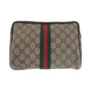 Gucci Vintage Pre-owned Canvas gucci-vskor Beige, Dam