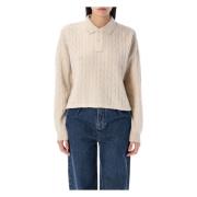 Ralph Lauren Damkläder Stickat Beige Aw24 Beige, Dam