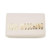 Love Moschino Faux Läder Handväska Vår/Sommar Kollektion Beige, Dam