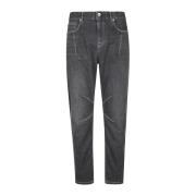 Eleventy Stretch Denim Byxor med Modern Passform Gray, Herr