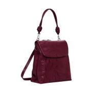 Desigual Snygg Bordeaux Polyeten Ryggsäck Red, Dam