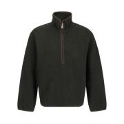 Sunflower Grön Ull Half-Zip Sweatshirt Green, Herr