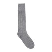 Eleventy Flätade Cashmere Strumpor Gray, Unisex