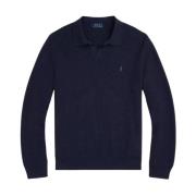 Ralph Lauren Marinblå tröja med pikékrage Blue, Herr