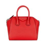 Givenchy Mini Antigona Crossbody Väska Red, Dam