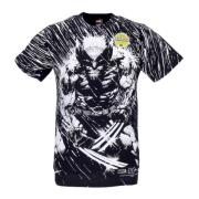 HUF Marvel Wolverine Rain Tee Svart T-shirt Black, Herr