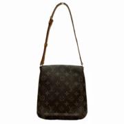 Louis Vuitton Vintage Pre-owned Canvas crossbodyvskor Brown, Dam