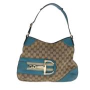 Gucci Vintage Pre-owned Canvas gucci-vskor Beige, Dam