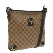 Gucci Vintage Pre-owned Canvas gucci-vskor Beige, Dam