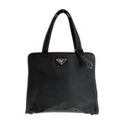 Prada Vintage Pre-owned Canvas prada-vskor Black, Dam