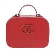 Chanel Vintage Pre-owned Laeder chanel-vskor Red, Dam