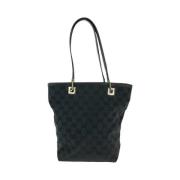 Gucci Vintage Pre-owned Canvas totevskor Black, Dam