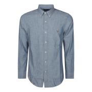 Polo Ralph Lauren Chambray Bomull Skjorta Blue, Herr