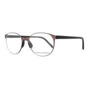 Porsche Design Burgundy Runda Metallglasögonbågar Red, Unisex