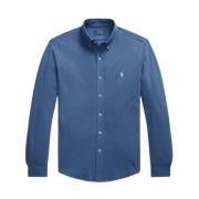 Polo Ralph Lauren Lättvikts Mesh Skjorta Blue, Herr