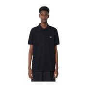 Fred Perry Enfärgad Pikétröja M6000 Black, Herr