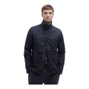 Barbour Vaxad Bomull Jacka Reelin Vinter Revision Blue, Herr