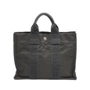 Hermès Vintage Pre-owned Canvas handvskor Gray, Dam