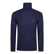 Polo Ralph Lauren Ull Turtleneck Tröja Blue, Herr