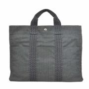 Hermès Vintage Pre-owned Canvas handvskor Gray, Dam