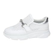 Stokton Läder Damsneakers Snygga Skor White, Dam