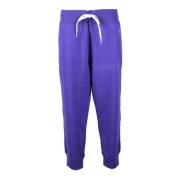 Polo Ralph Lauren Bomullsblandning Stiliga Byxor Purple, Dam