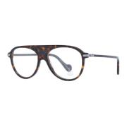 Moncler Brun Aviator Optiska Ramar med Demo Linser Brown, Herr