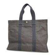 Hermès Vintage Pre-owned Canvas handvskor Gray, Dam